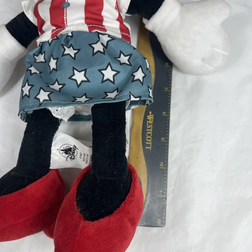 Disney Parks Minnie‎ Mouse Americana USA Patriotic Plush 13